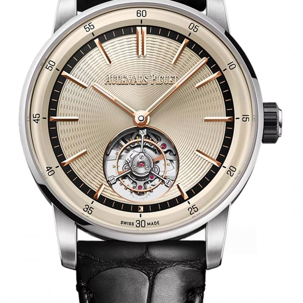 Audemars Piguet Code 11.59 Automatico Tourbillon Volante 41mm Oro Blanco Negro Ceramica