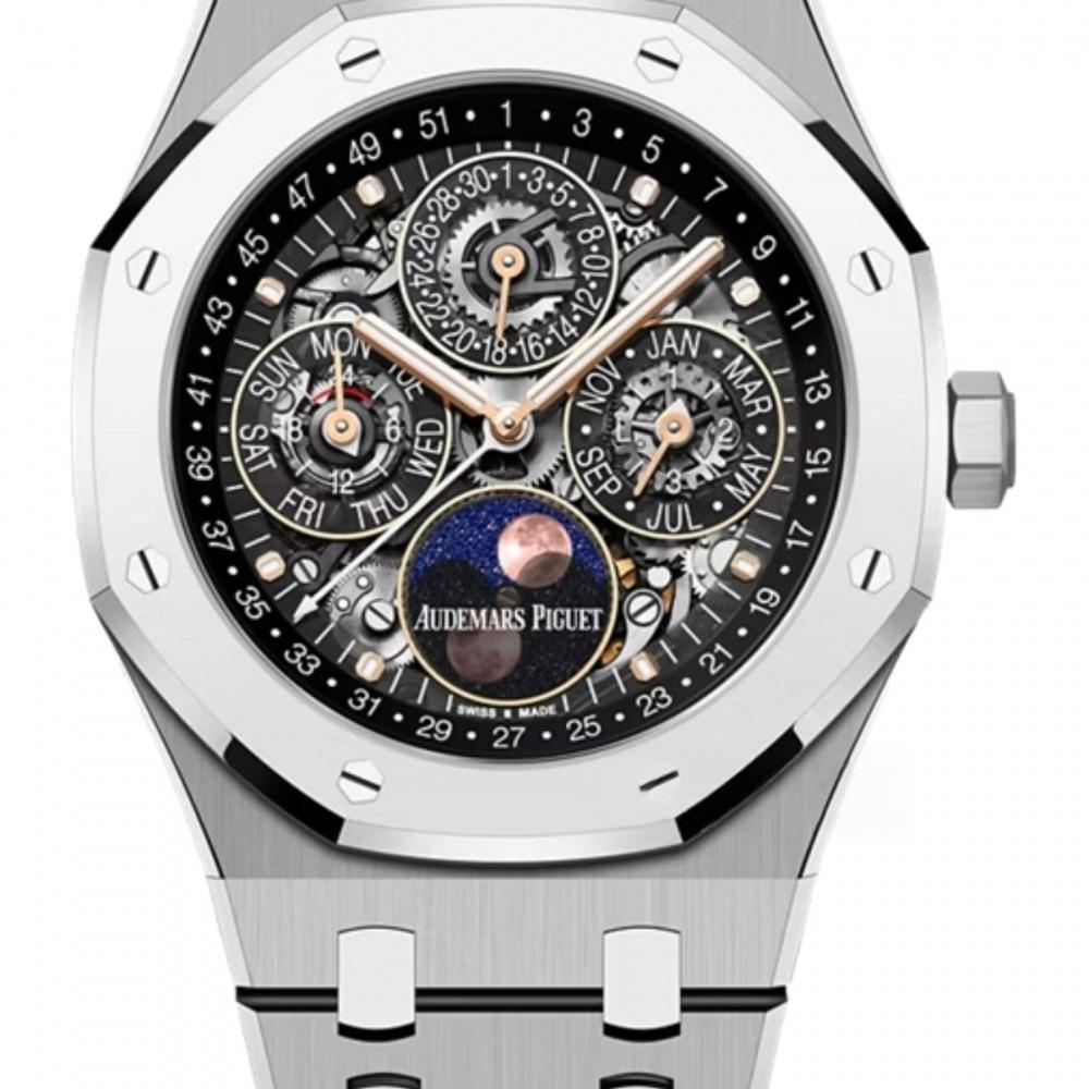 Audemars Piguet Royal Oak Automatico Calendario Perpetuo Esqueletado 41mm Titanio y BMG