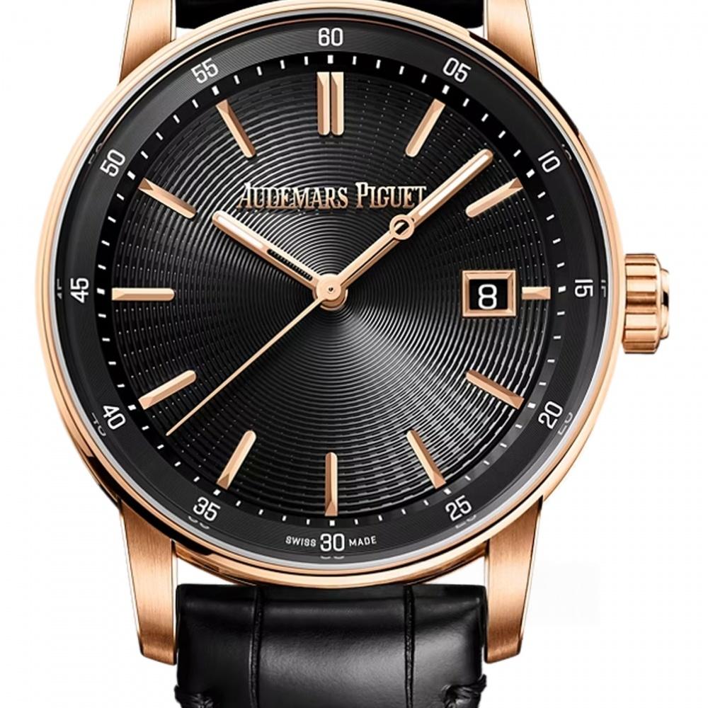 Audemars Piguet Code 11.59 Automatico 38mm Oro Rosa de 18 Quilates Negro Esfera