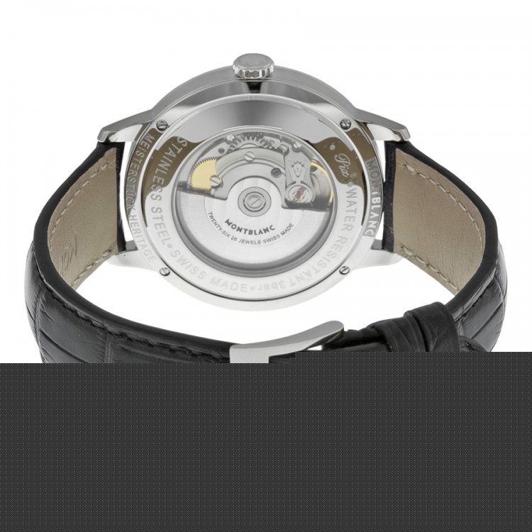 Montblanc Meisterstuck Heritage plateada Dial hombres Reloj 111622 Replicas