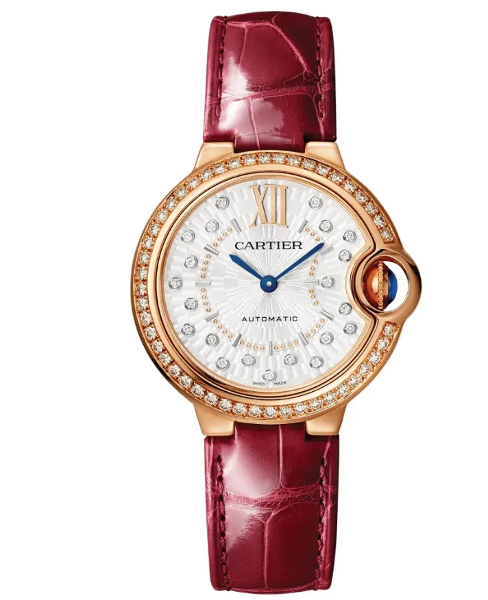 Reloj Cartier Ballon Bleu De Cartier 33 mm Movimiento mecanico automatico Oro rosa WJBB0080
