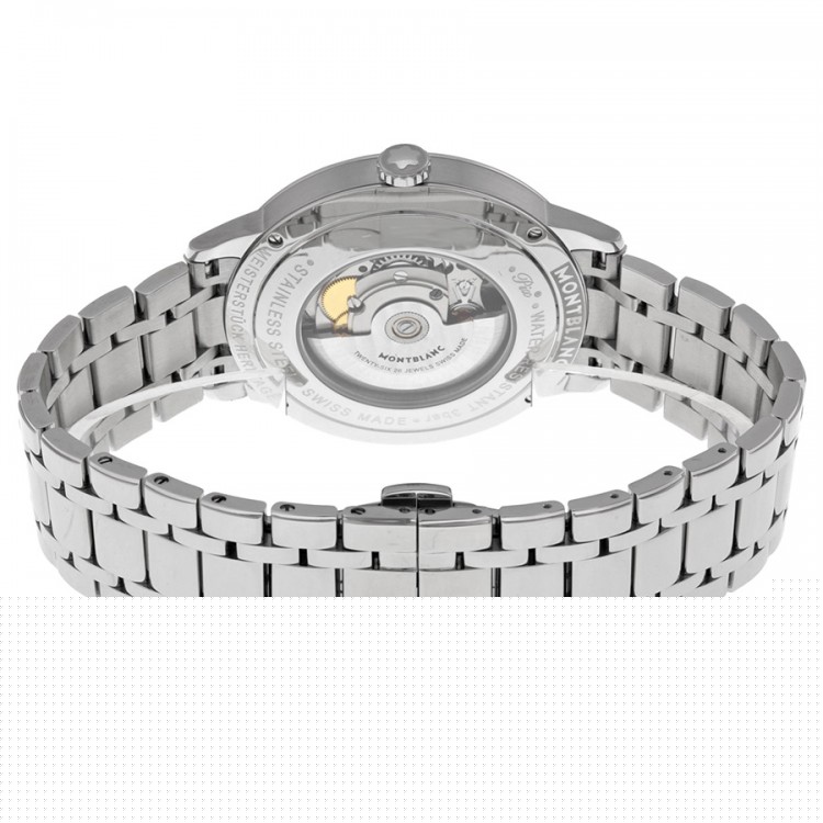 Montblanc Heritage Spirit Date Automatico plateada Dial hombres Reloj 111581 Replicas